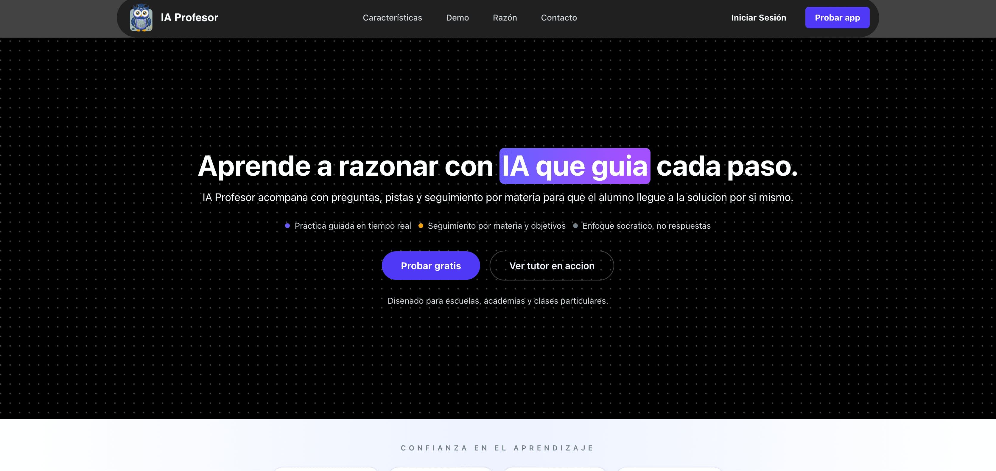 Education dashboard with learning paths, progress analytics, and AI tutor chat